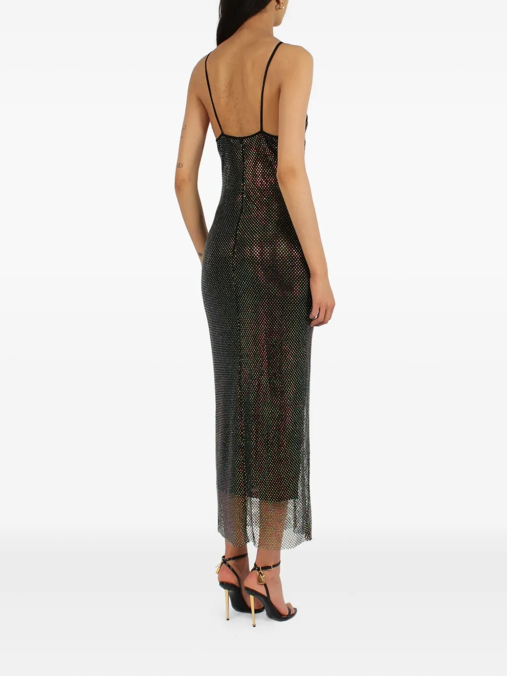 The New Arrivals Ilkyaz Ozel Jurk verfraaid met pailletten Zwart