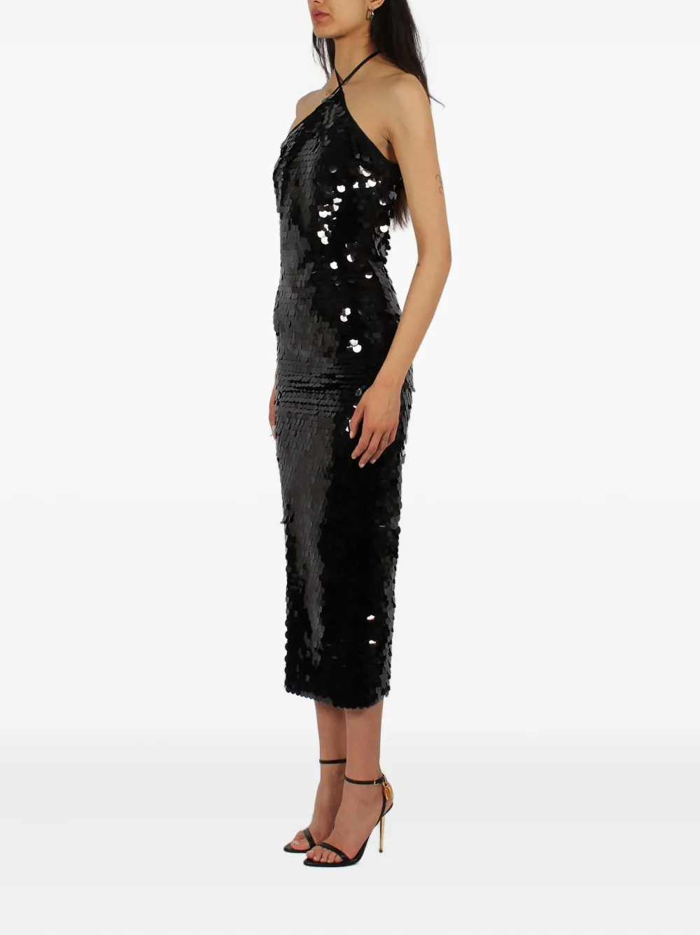 The New Arrivals Ilkyaz Ozel Blânca jurk Zwart