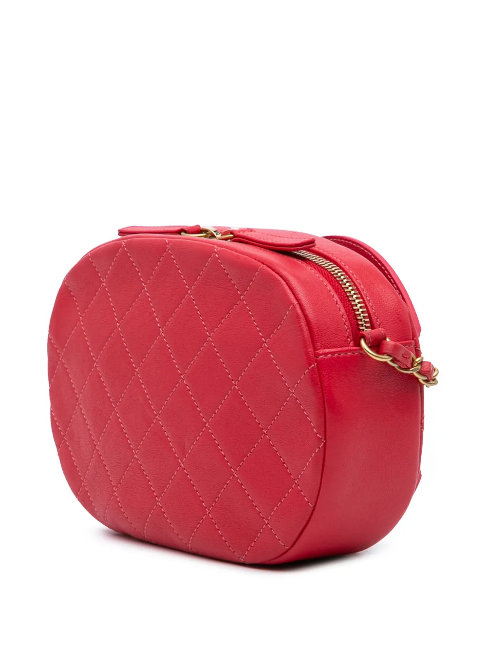 Pre-owned Chanel 2019 Cc Quilted Lambskin Coco Midnight Camera Bag Crossbody Bag