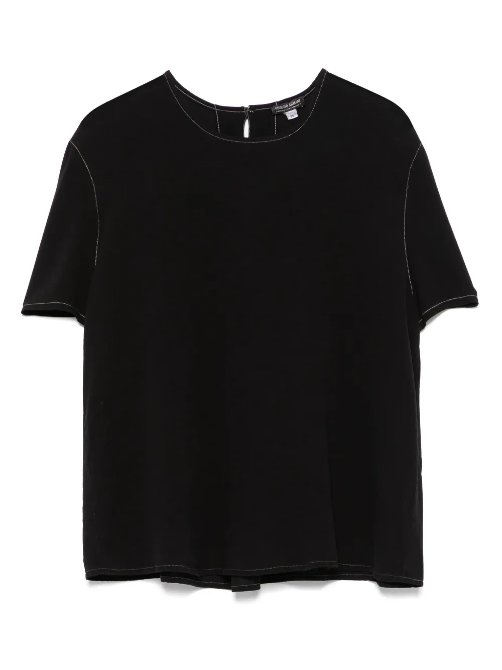 Giorgio Armani Pre-Owned 1990s シルク ブラウス - ブラック Giorgio Armani Pre-Owned 1990s シルク ブラウス - ブラック