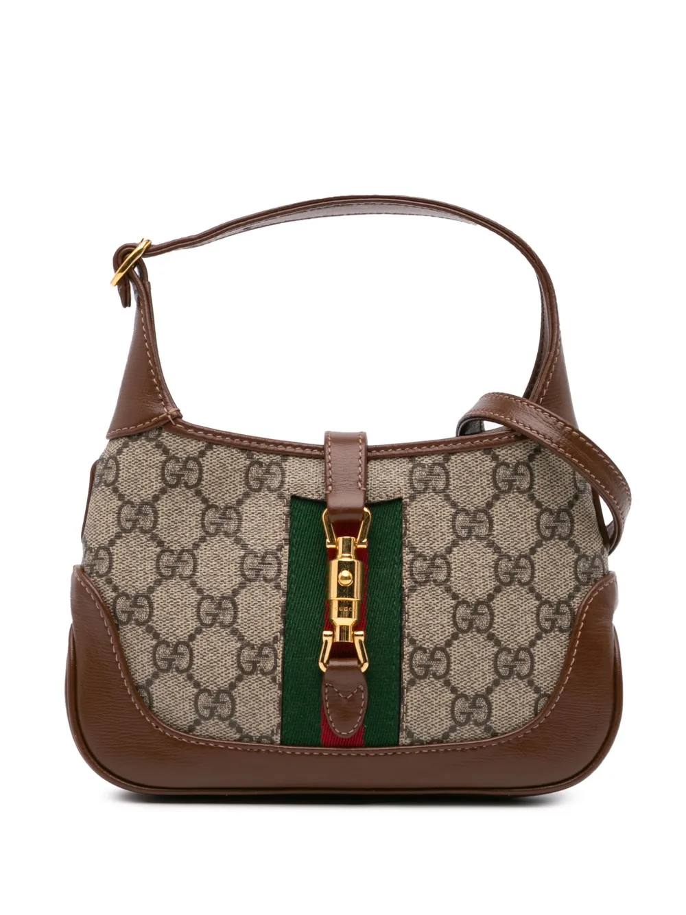 Gucci Pre-Owned 2016-2024 Mini GG Supreme Jackie 1961 crossbody bag - Gucci Pre-Owned 2016-2024 Mini GG Supreme Jackie 1961 crossbody bag -