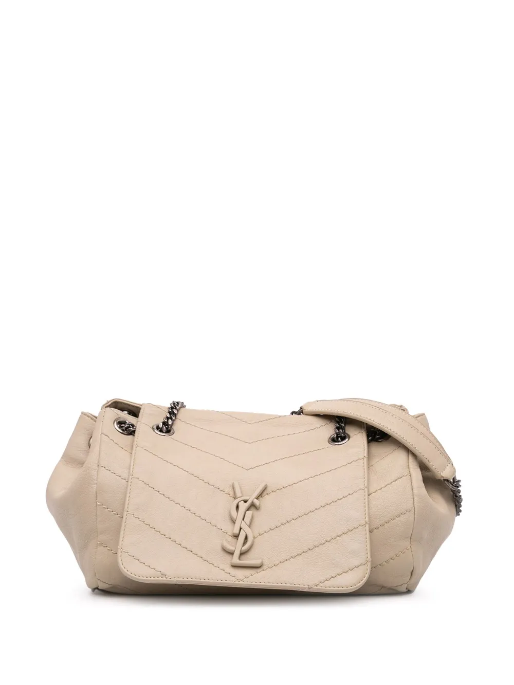 Saint Laurent Pre-Owned 2018 スモール シェブロン ラムスキン モノグラム ノリータ ショルダーバッグ - Saint Laurent Pre-Owned 2018 スモール シェブロン ラムスキン モノグラム ノリータ ショルダーバッグ -