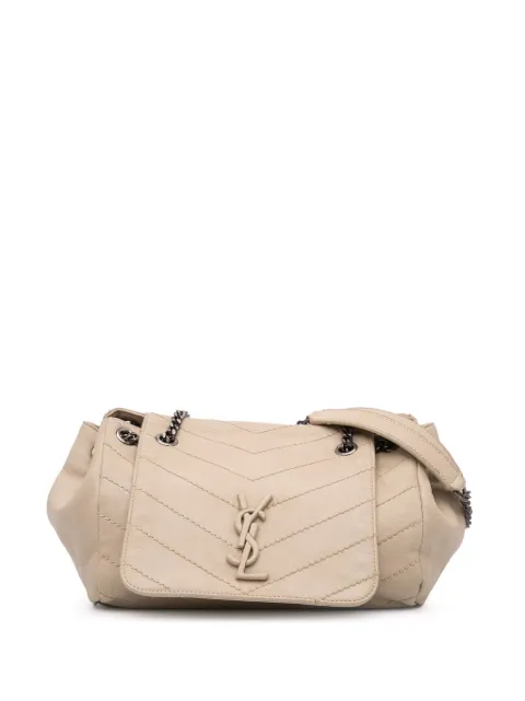Saint Laurent Pre-Owned 2018 Small Chevron Lambskin Monogram Nolita shoulder bag