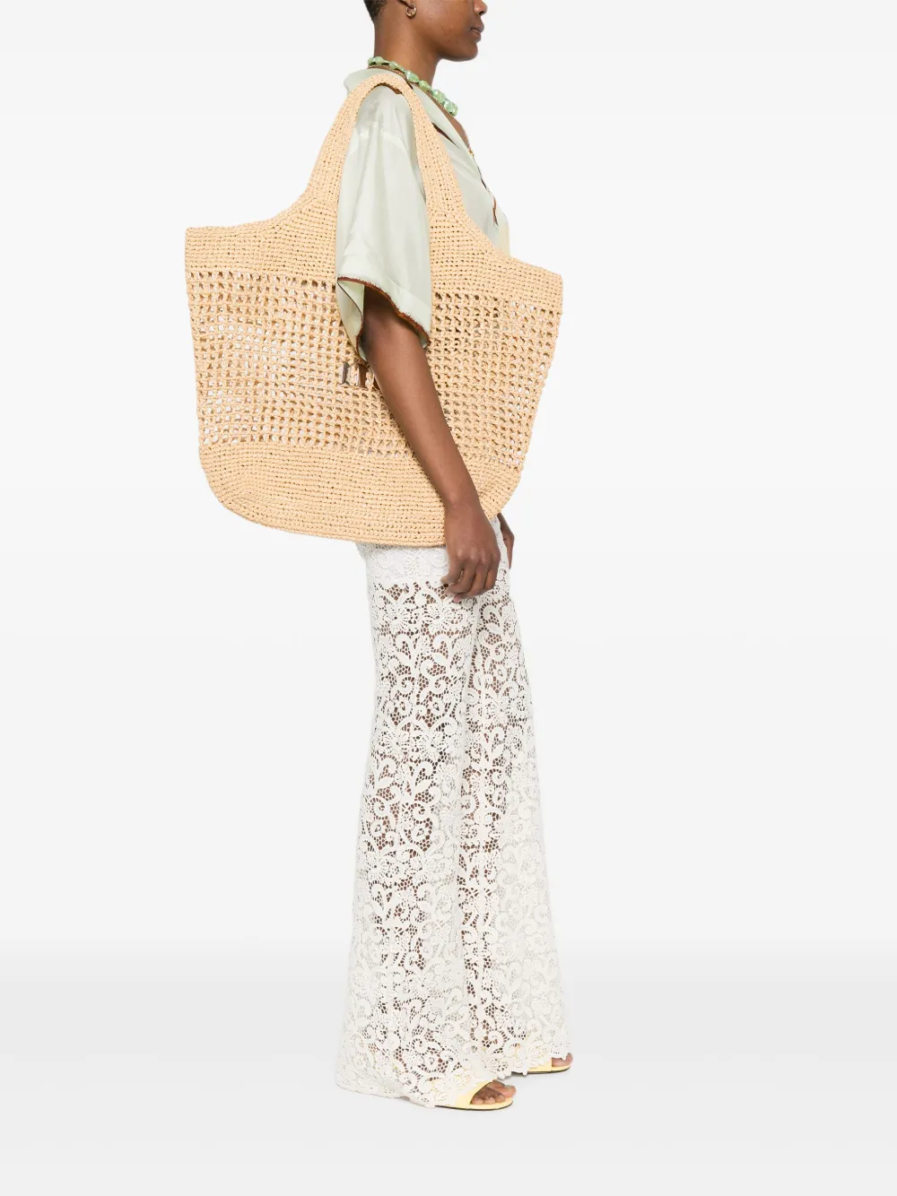 MATINEE DONNA Geweven shopper - Beige