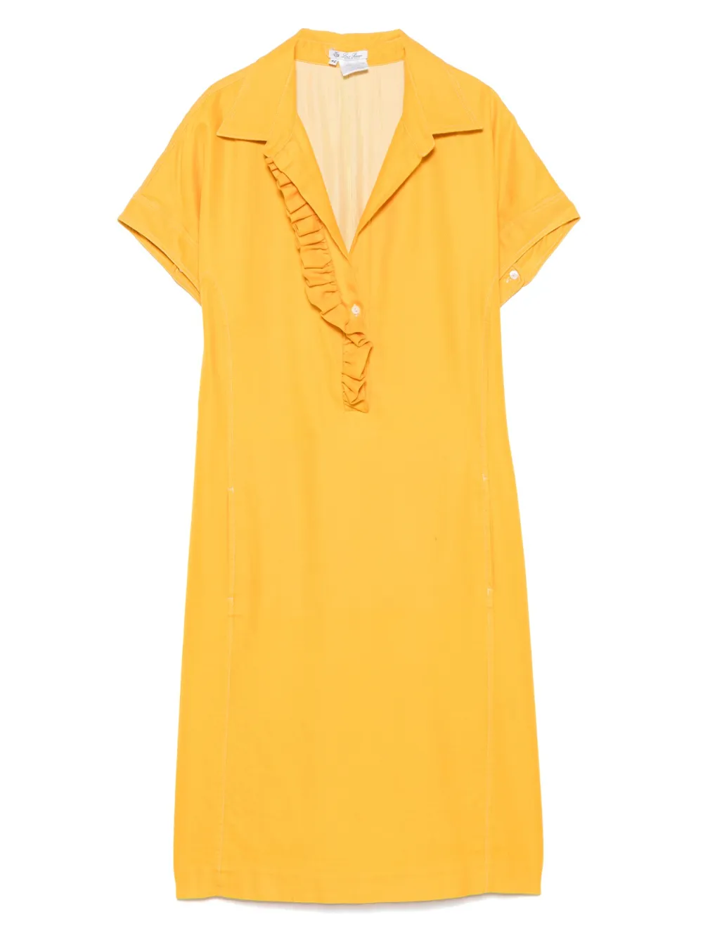 Pre-owned Loro Piana 2010s Cotton Midi Dress