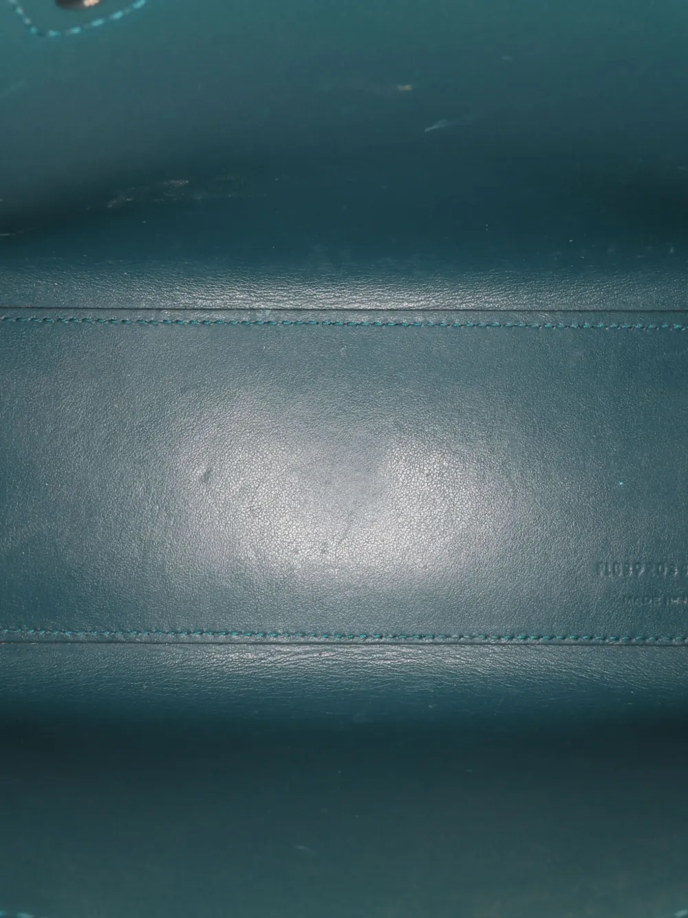 Pre-owned Saint Laurent 2020 Nano Leather Sac De Jour Satchel In Green