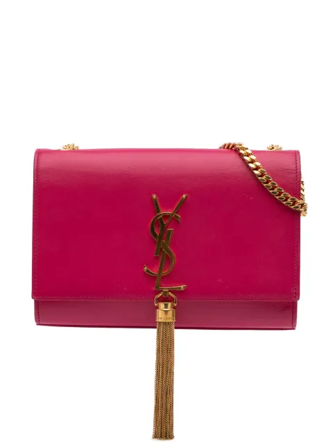 Saint Laurent Pre-Owned bolsa crossbody Kate mediana de piel de becerro con monograma y borla 2018