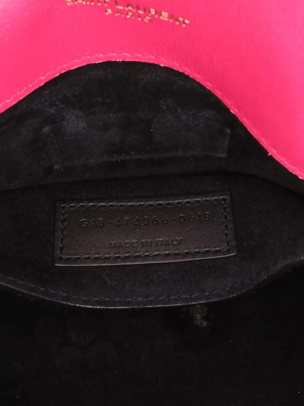 Pre-owned Saint Laurent 2018 Medium Smooth Calfskin Classic Monogram Kate Tassel Crossbody Bag In Pink