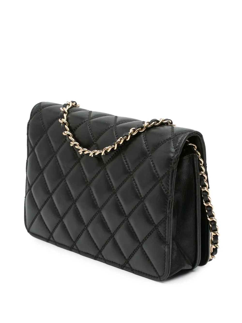 CHANEL Pre-Owned 2016-2017 Paris in Rome CC Bicolor Quilted Lambskin Wallet On Chain crossbody bag | Pre-Owned | Image 2