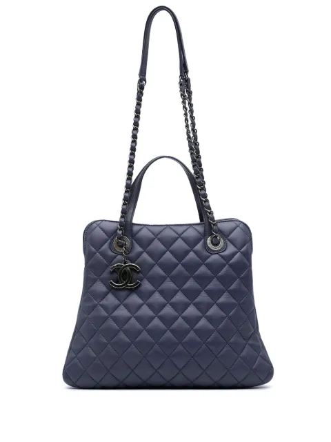 CHANEL Pre-Owned 2015-2016 Quilted Lambskin Daily Shopping Tote satchel
