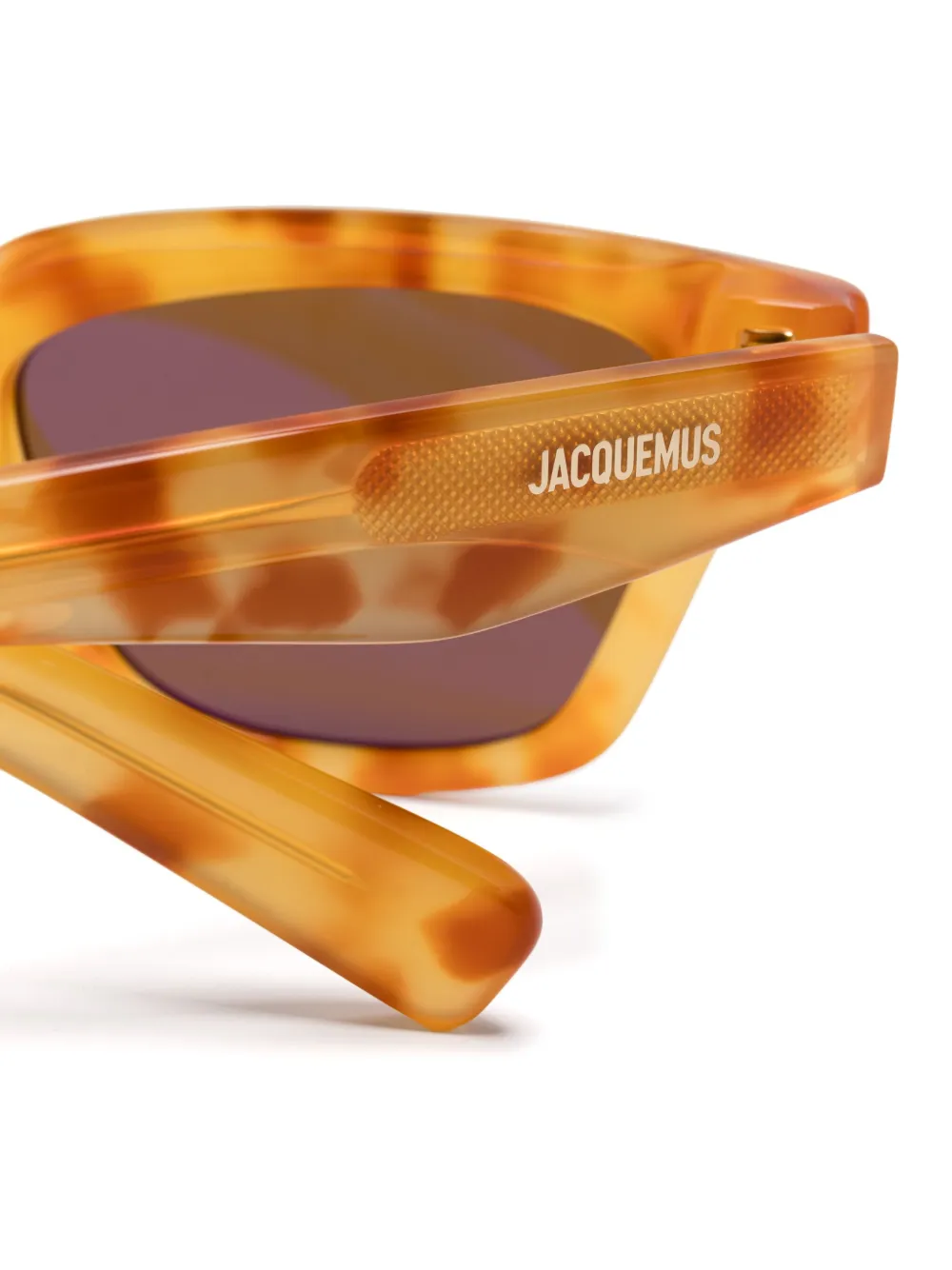 Jacquemus Zonnebril met schildpadschild-effect Oranje