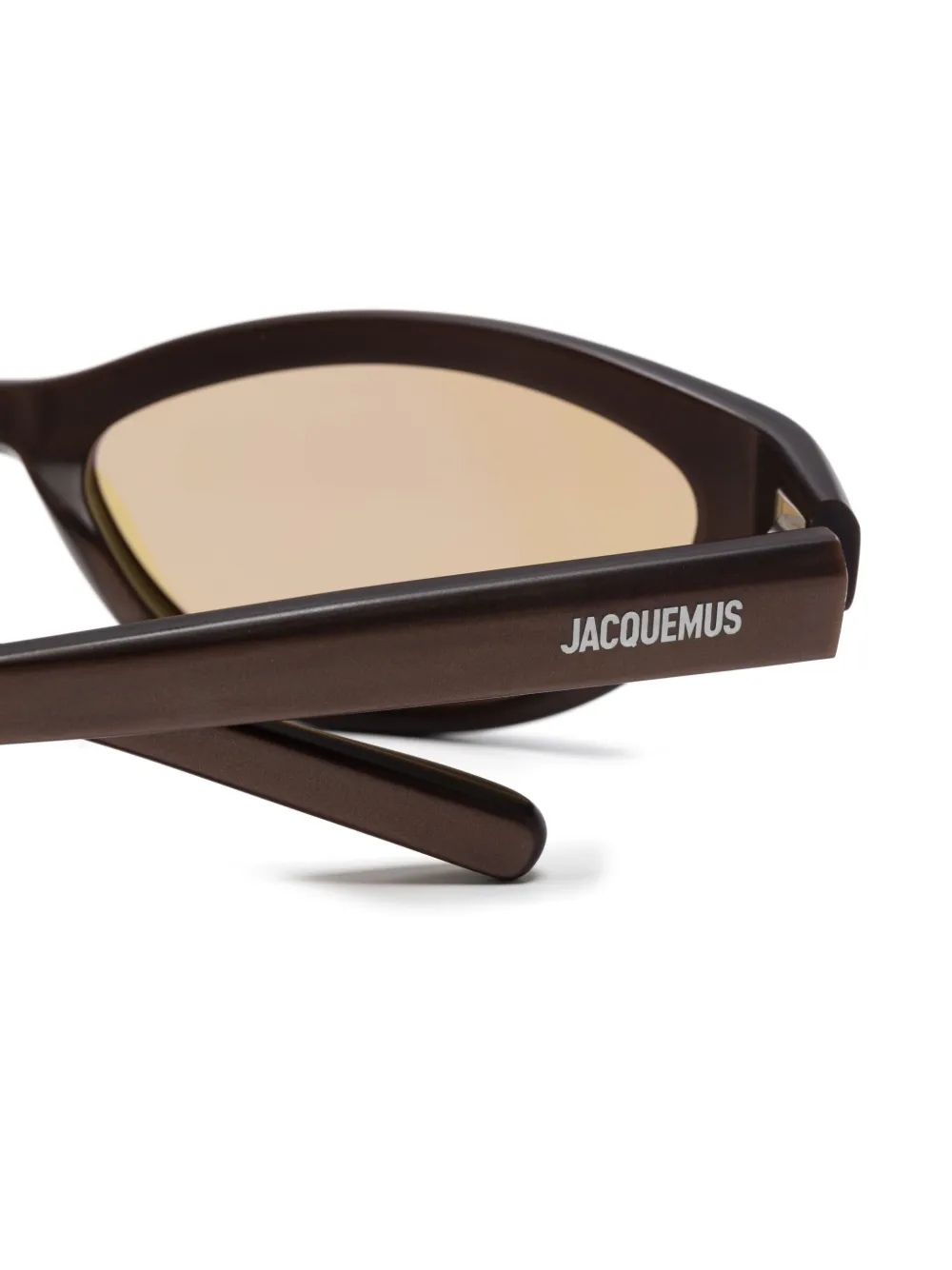 Jacquemus The Curvo zonnebril Bruin