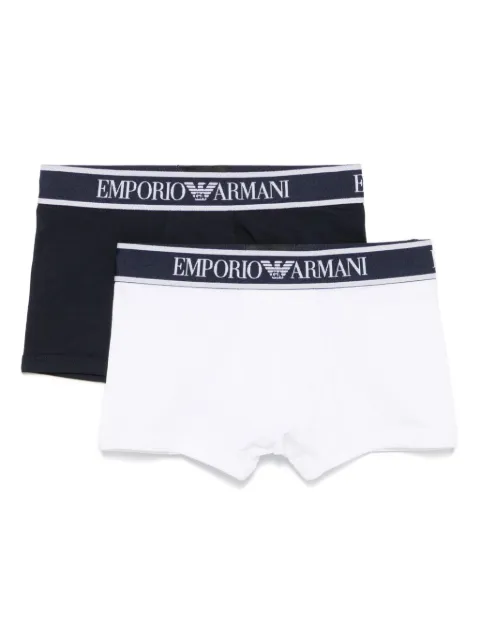 Emporio Armani Kids logo-waistband briefs (pack of two)