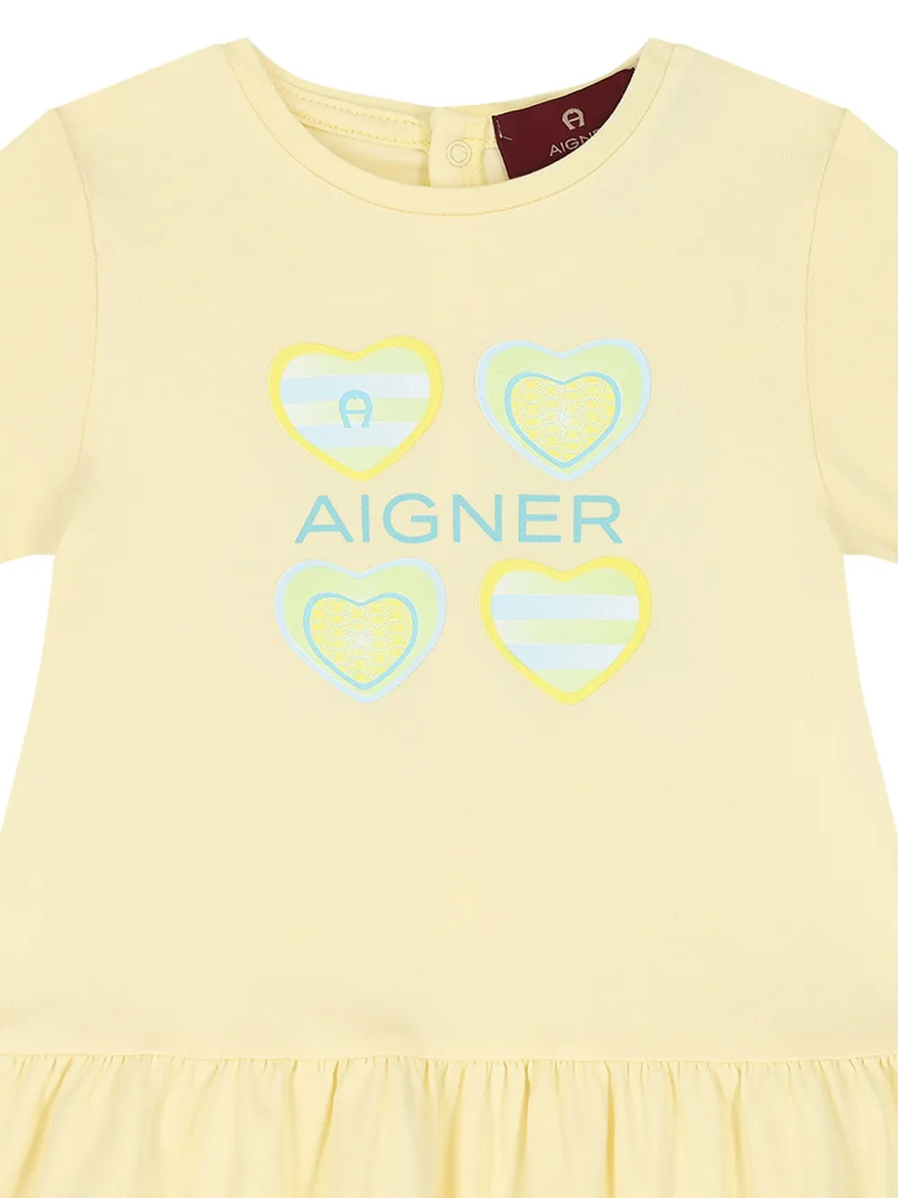 AIGNER HEART-GRAPHIC SKATER DRESS