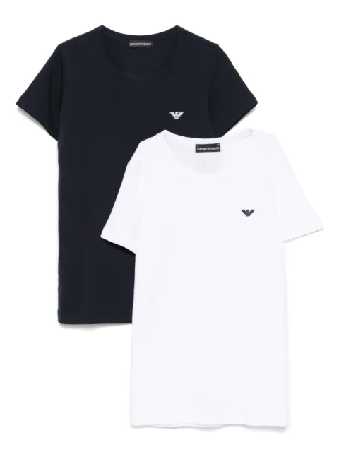 Emporio Armani Kids logo-embroidered T-shirt (pack of two)