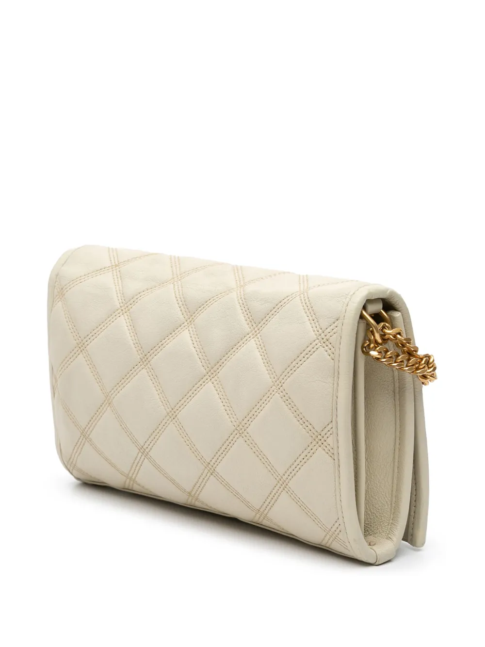 Saint Laurent Pre-Owned 2021 Quilted Lambskin Diamond Becky Chain Wallet shoulder bag | Pre-Owned | Image 2