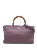 Gucci Pre-Owned 2016-2024 Medium Calfskin Bamboo Shopper satchel - Purple