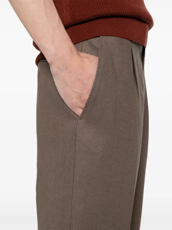 Zegna テーラードパンツ | ブラウン | FARFETCH JP
