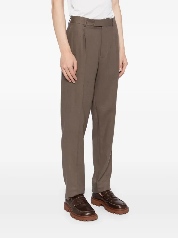 Zegna テーラードパンツ | ブラウン | FARFETCH JP