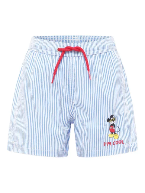 MC2 Saint Barth Kids shorts de playa con rayas estampadas