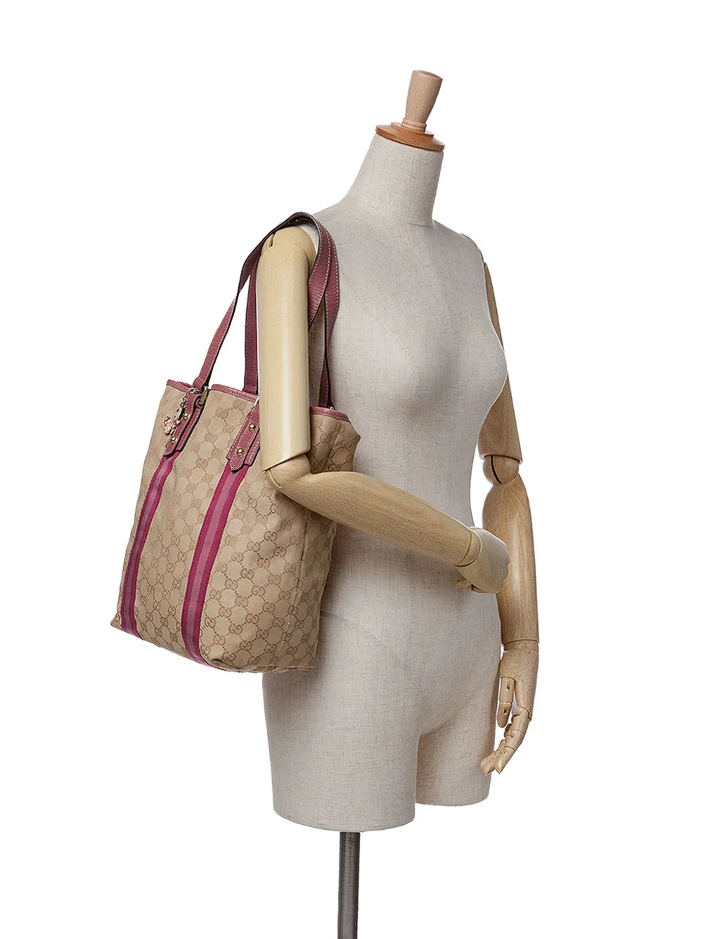 Gucci Pre-Owned Borsa tote Jolicoeur in tela GG con decorazione Web 2000-2015 | Image 7