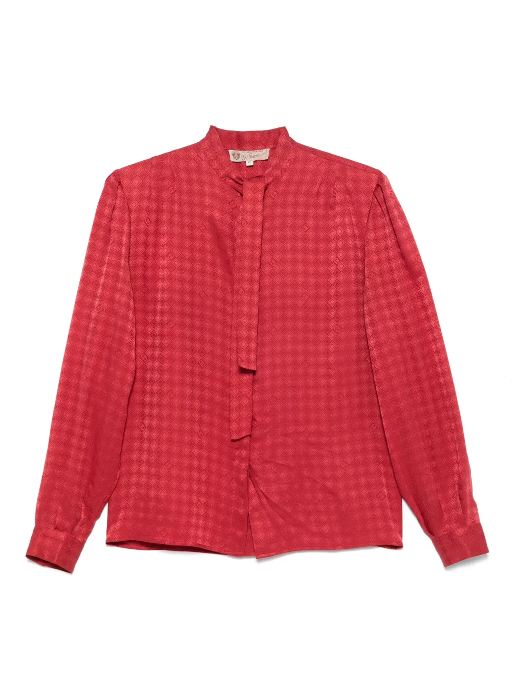 Pre-owned Gucci 1970s Geometric-pattern Shirt