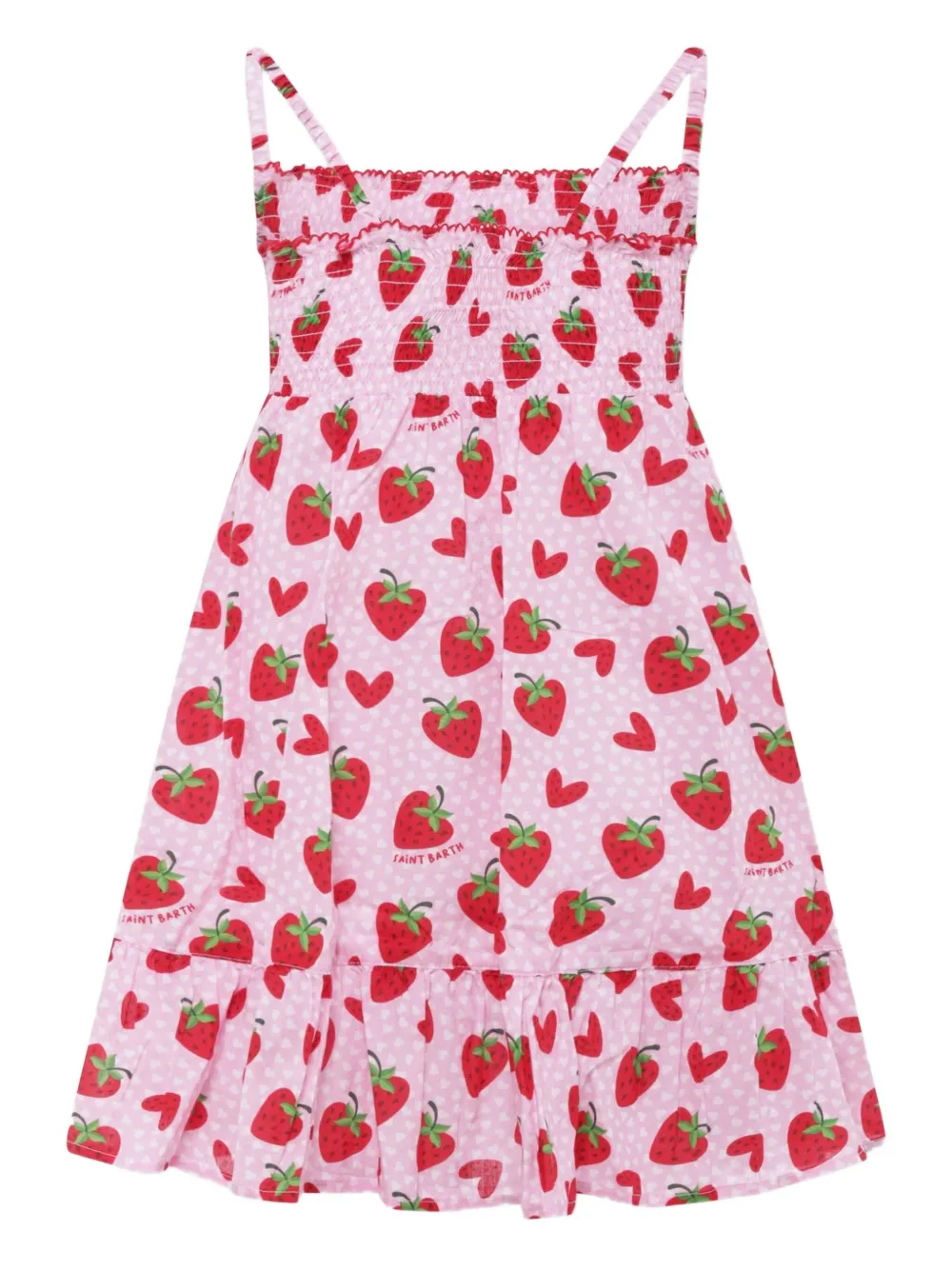 MC2 Saint Barth Kids vestido de algodóntejido de canalé con pliegues en la falda | Vestidos casuales | Image 2