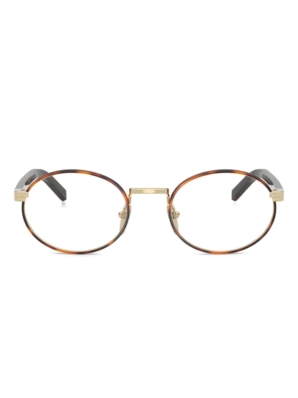 Prada Eyewear round-frame glasses | Brown | Image 1