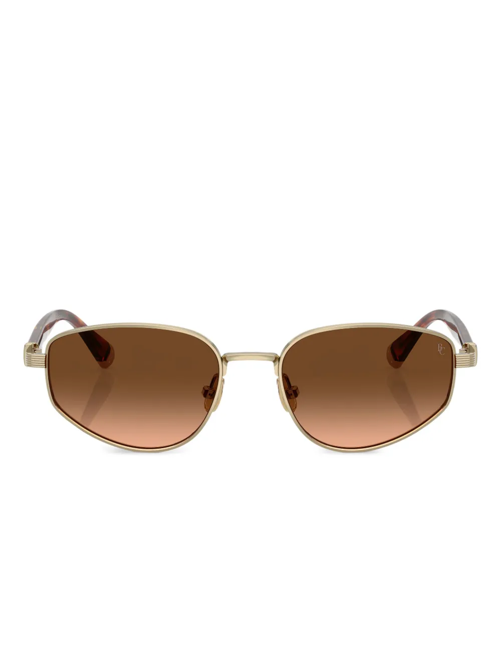 Brunello Cucinelli oval-frame sunglasses | Gold | Image 1