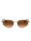 Brunello Cucinelli oval-frame sunglasses - Gold