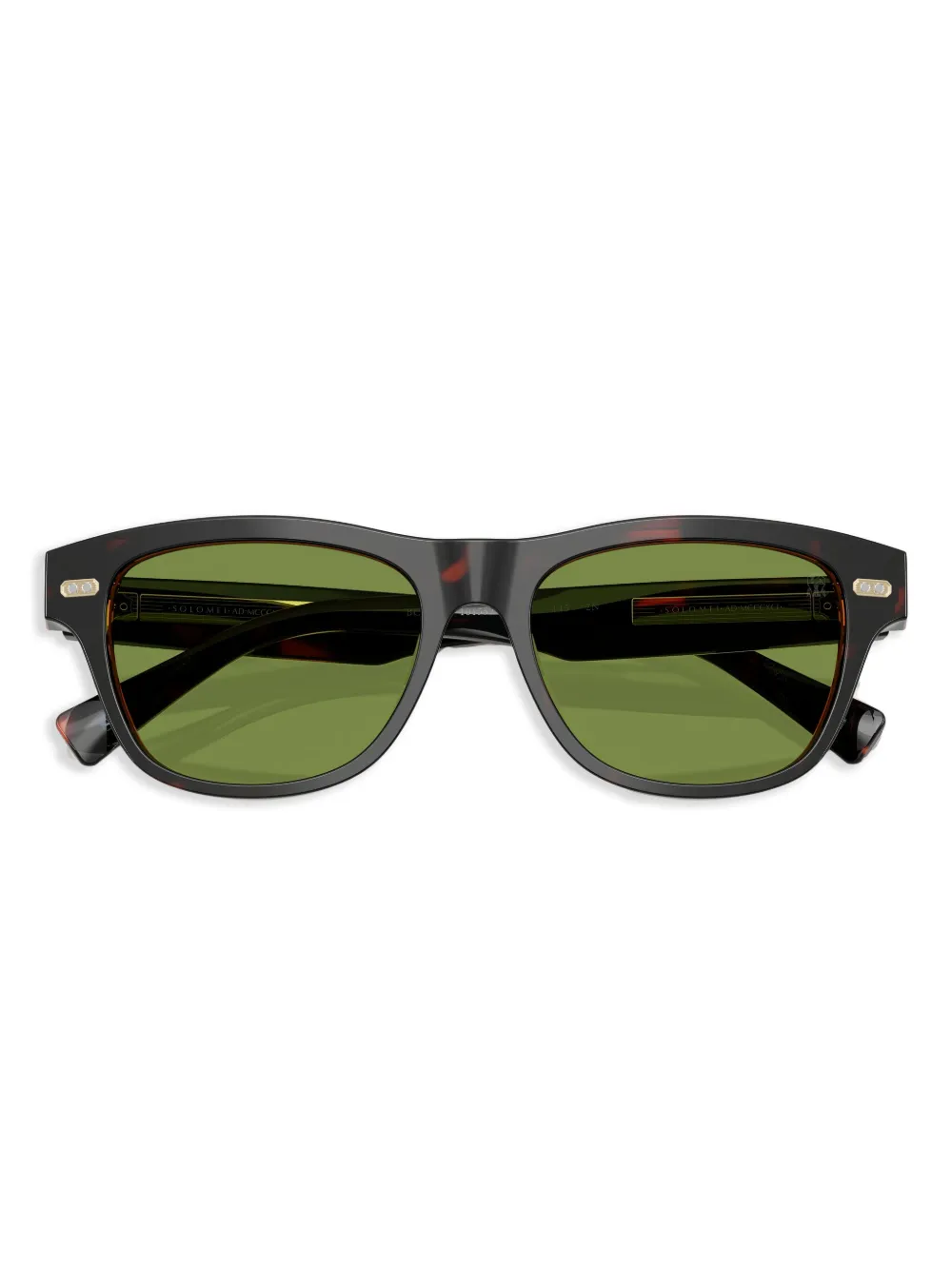 Brunello Cucinelli Zonnebril met wayfarer montuur Bruin