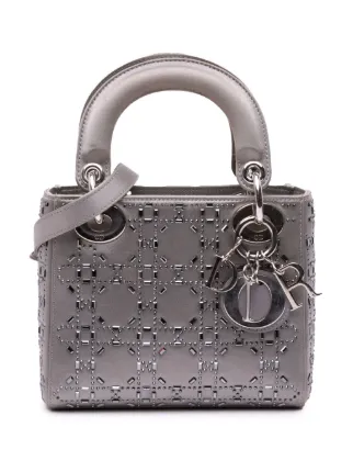 Christian Dior Pre-Owned 2018 Mini Satin Cannage Crystal