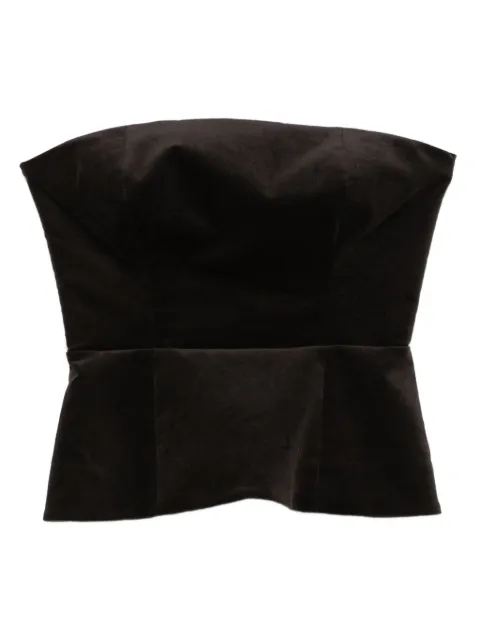 P.A.R.O.S.H. velvet peplum top