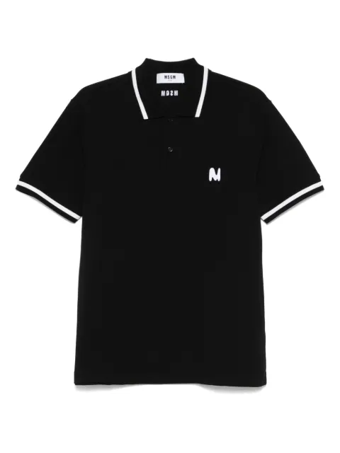 MSGM logo-embroidered polo shirt