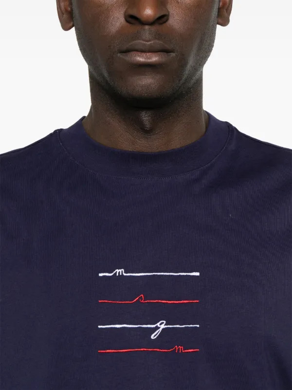 MSGM ロゴ Tシャツ | ブルー | FARFETCH JP