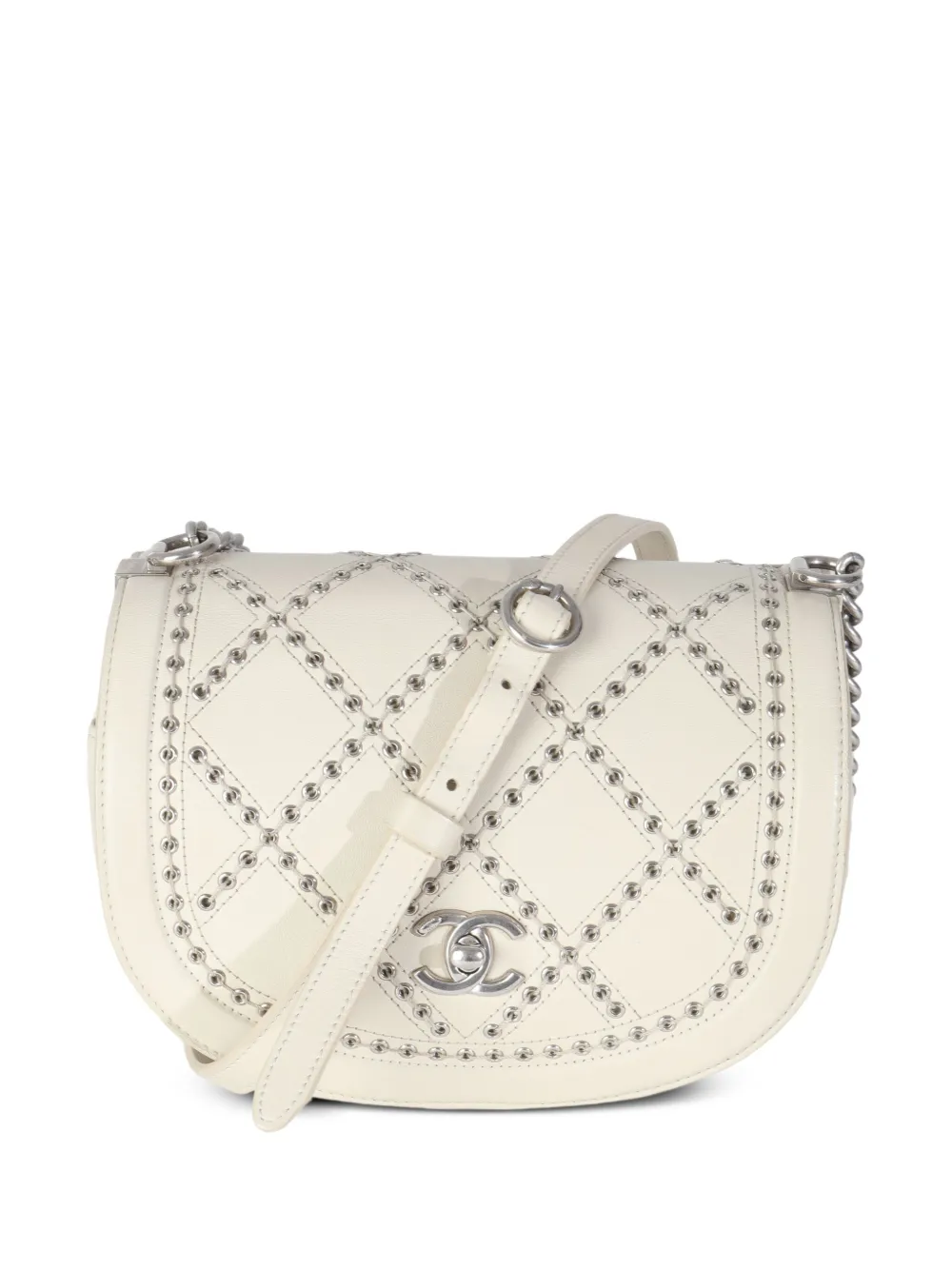 CHANEL Pre-Owned Borsa a tracolla Coco piccola 1955 | toni neutri | Image 1