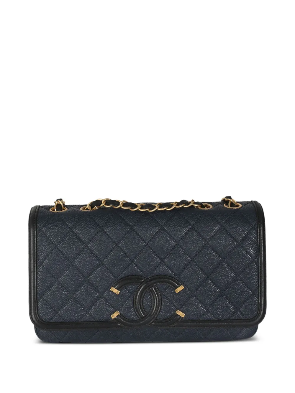 CHANEL Pre-Owned 1955 ココマーク フィリグリー ハンドバッグ - ブルー CHANEL Pre-Owned 1955 ココマーク フィリグリー ハンドバッグ - ブルー