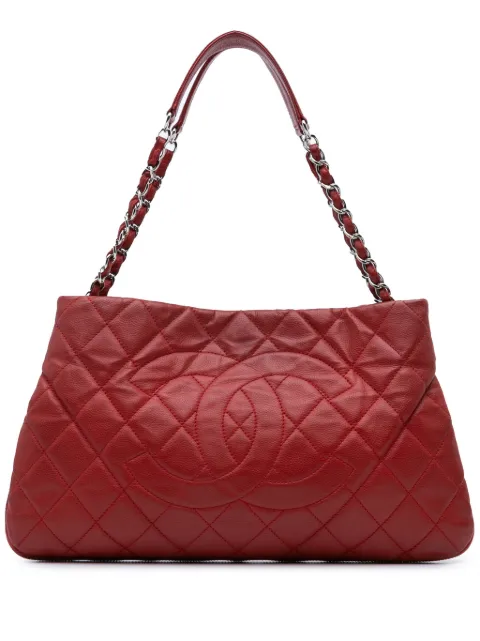 CHANEL Pre-Owned 2011 Quilted Caviar Expandable Zip Around tote bag