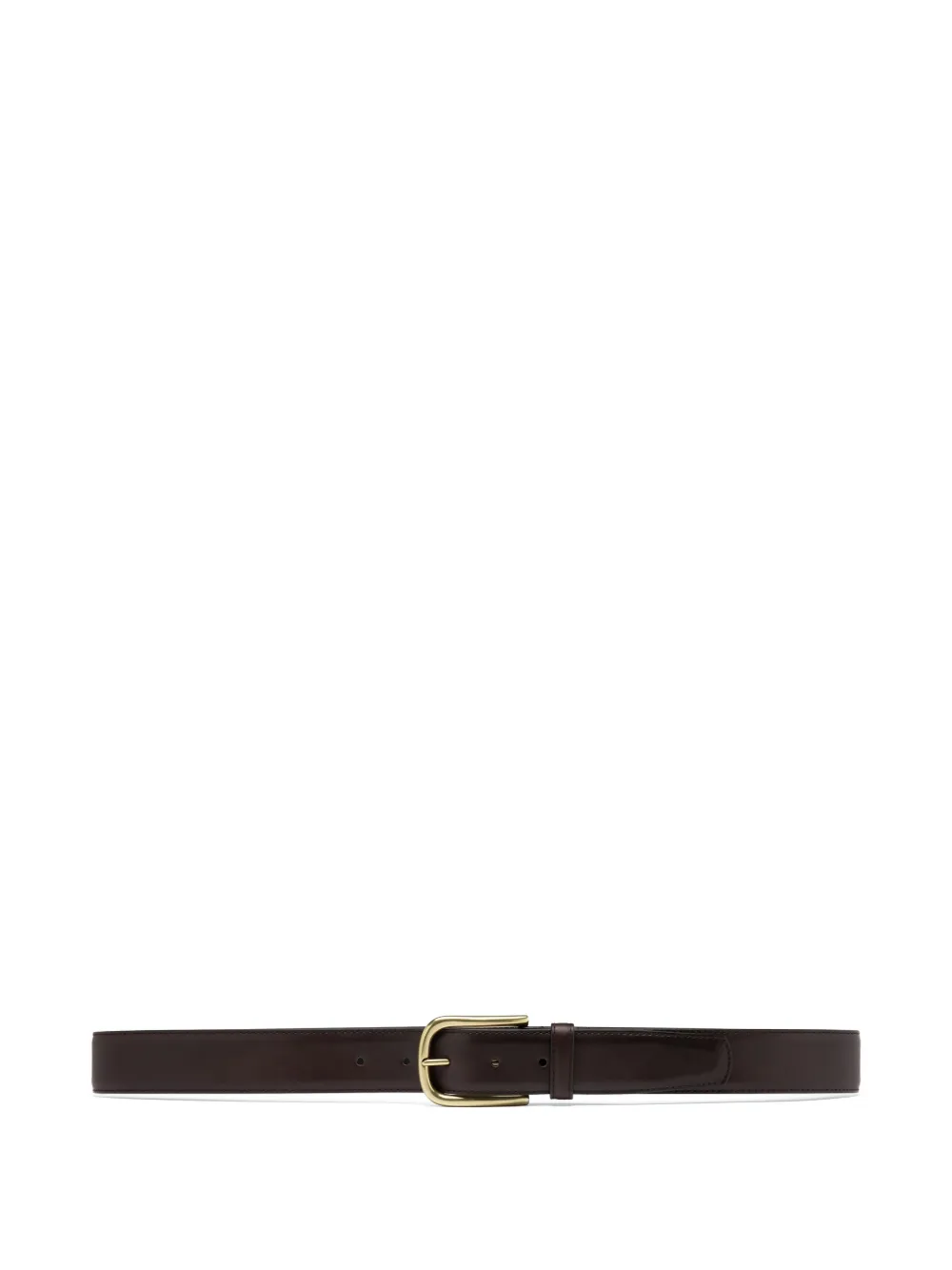 Officine Creative Leren riem met goudkleurige gesp Bruin