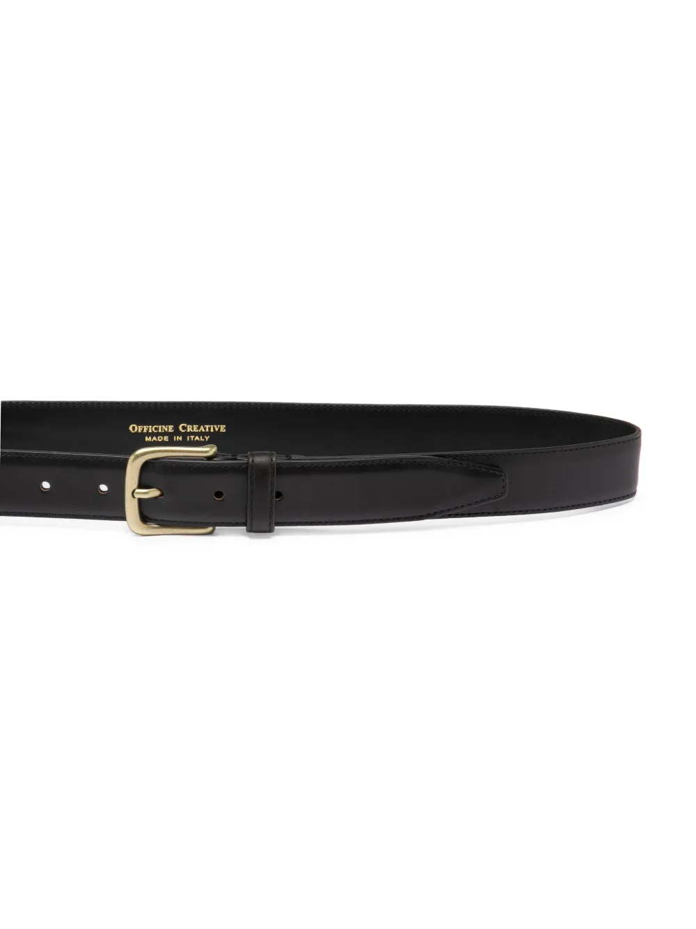 Officine Creative smooth leather belt - Zwart