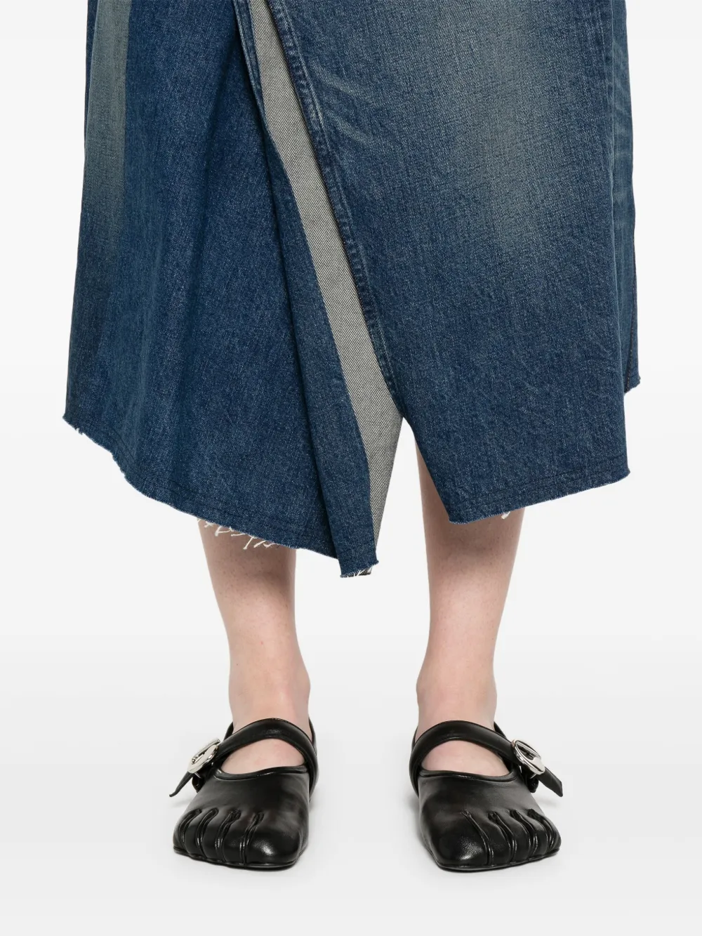 Junya Watanabe x Levi's denim midi-rok Blauw
