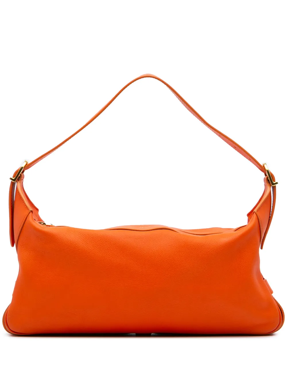 Céline Pre-Owned 2021 ミディアム サプル グレインカーフ ロミー ショルダーバッグ - オレンジ Céline Pre-Owned 2021 ミディアム サプル グレインカーフ ロミー ショルダーバッグ - オレンジ