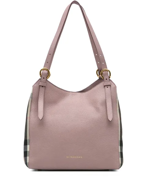 Burberry Pre-Owned tote Canterbury de piel y lona House Check 2000-2017
