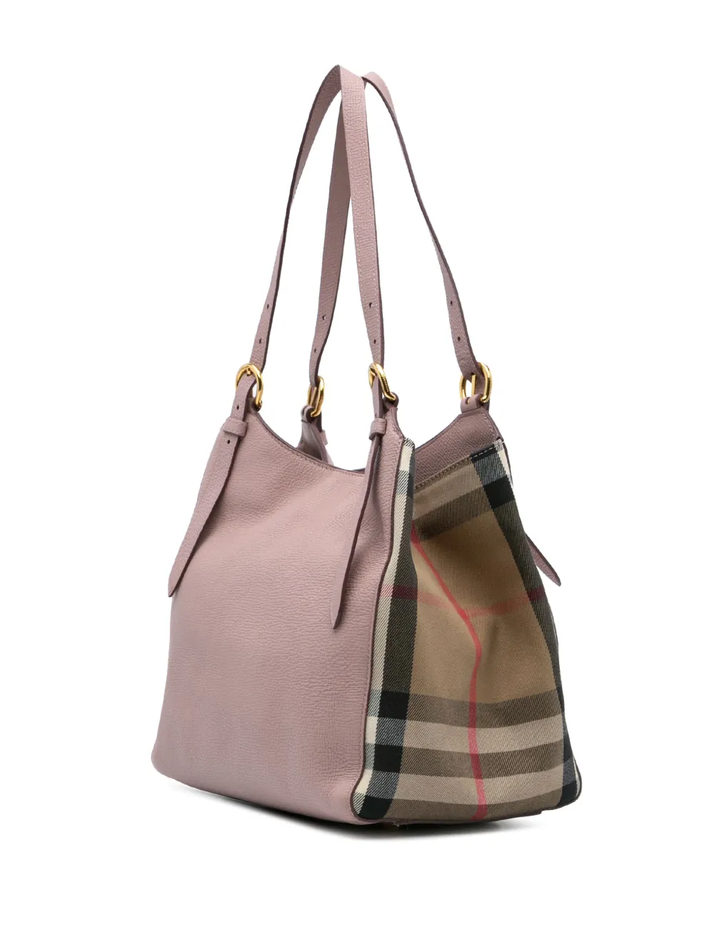 Burberry Pre-Owned شنطة عملية 'كانتربوري' كانفا كاروهات هاوس وجلد 2000-2017 | كلاسيكيات | Image 2
