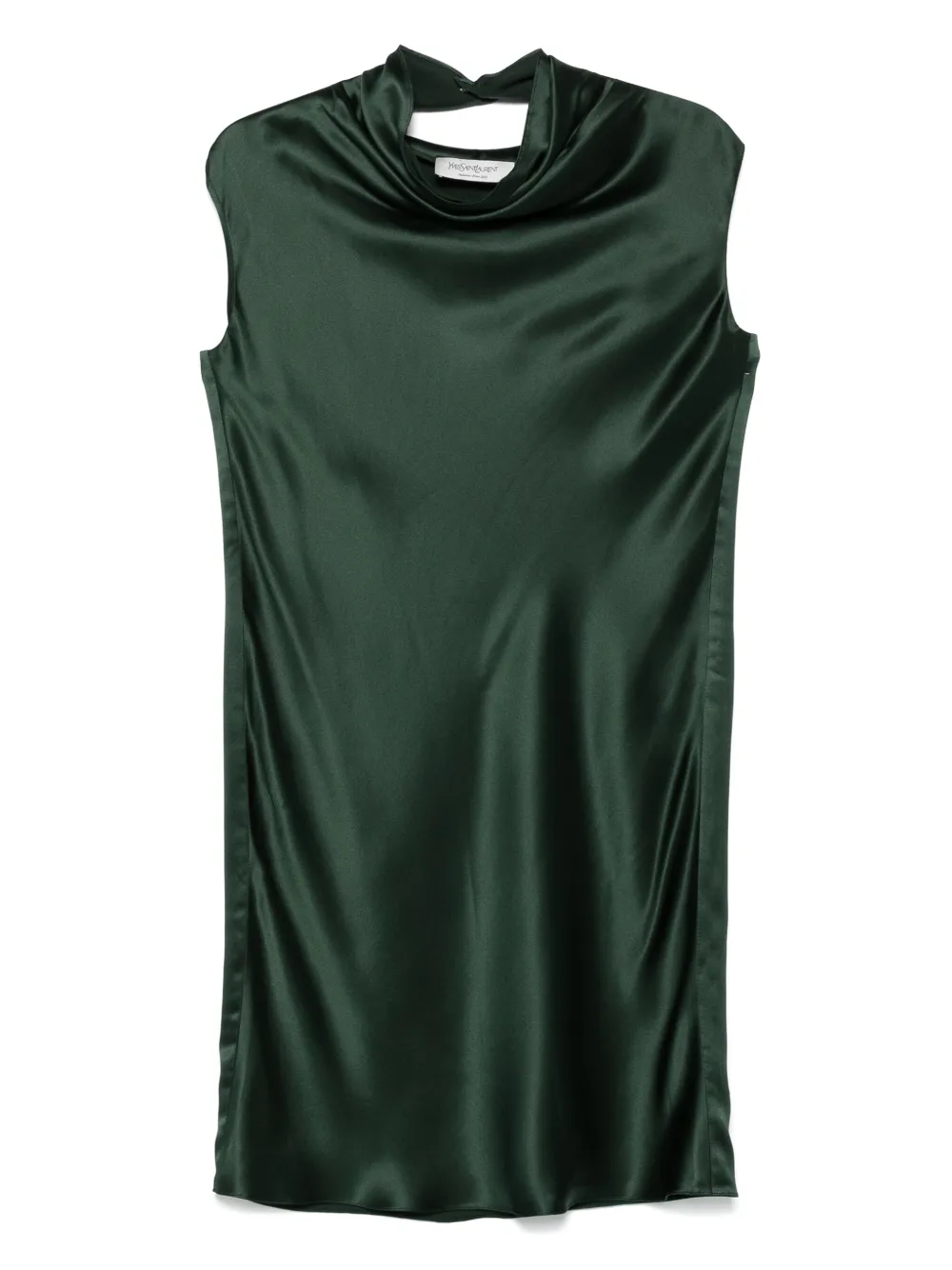 Pre-owned Saint Laurent 2012 Satin Midi Dress