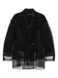 Comme Des Garçons tulle blazer - Black