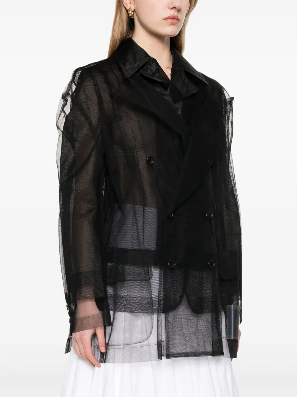 Comme Des Garçons Tulen blazer Zwart