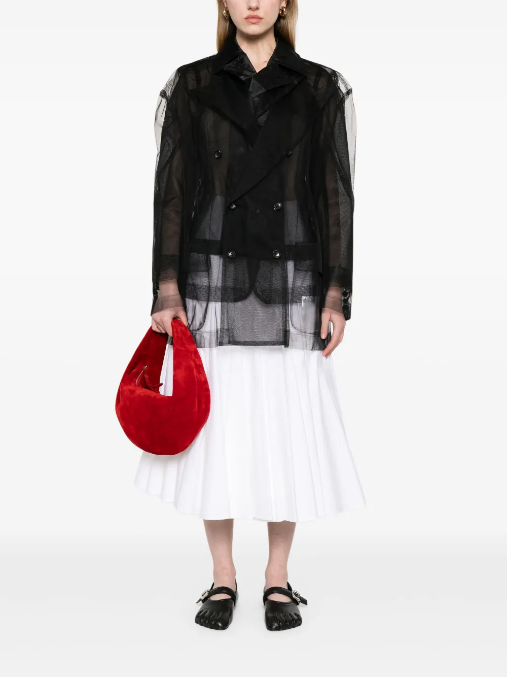 Comme Des Garçons Tulen blazer Zwart