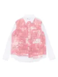 Comme Des Garçons mesh shirt - White