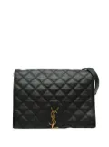 Saint Laurent Pre-Owned 2019 Large Quilted Lambskin Becky Chain shoulder bag - Black